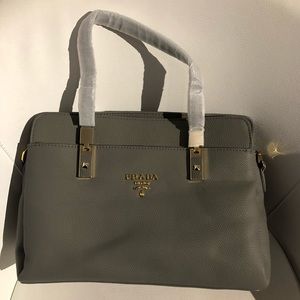 Grey Prada Handbag